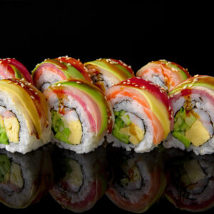 Rainbow Rolls American Style