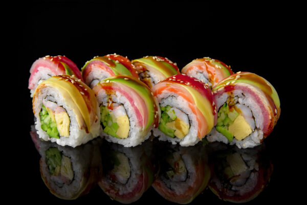 Rainbow Rolls American Style